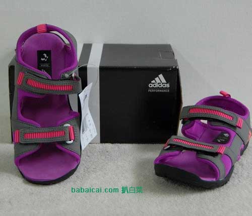 6PM:Adidas 阿迪达斯 Outdoor儿童徒步沙滩鞋 特价$19.99