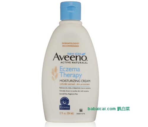 Aveeno 艾维诺 成人保湿湿疹舒缓霜 354ml装(原价$17.31，现$13.49)，下单7.5折后实付$10.12