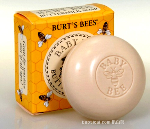 Burt’s Bees 小蜜蜂 宝宝牛奶润肤皂 99g*3块$11.01，全天然无刺激!
