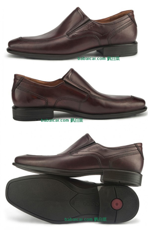 ECCO 爱步 透气缓震正装男鞋(原价0,降至5)公码75折后实付.96