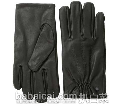 Calvin Klein Tip Patches男士羊皮手套（原价$70，现4.3折$29.99），公码7折后$20.99