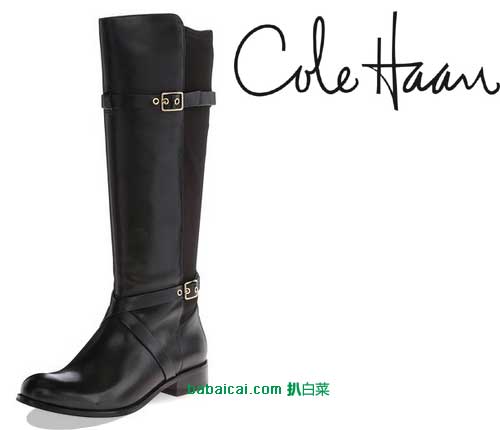 Cole Haan 可汗 16英寸女士防水长靴 (原价$298，现$156.42)，公码7折后实付$109.49