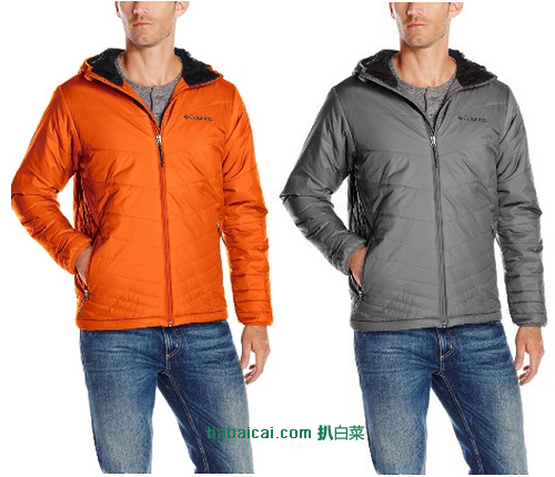 Columbia 哥伦比亚 Omni-Shield防泼水热反射 男士保暖夹克（原价$125，现4色均6折降至$75），下单8折后实付$60
