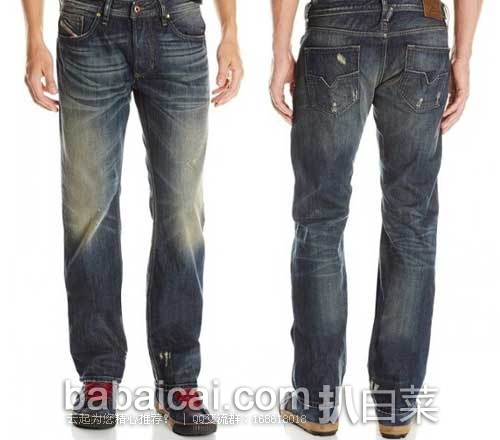 DIESEL 迪赛 Larkee系列 男士标准直筒牛仔裤(原价$198，现4.7折$93.53)，公码7折后 $65.47