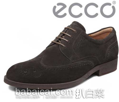 ECCO 爱步 伯明翰系列 男士 布洛克风格正装鞋，原价$200，现5折秒杀实付$99.99