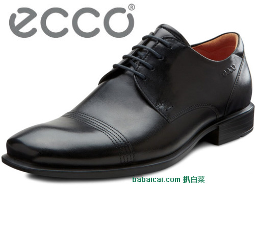 ECCO 爱步 Cairo小方头 男士正装皮鞋(原价$170，现7.1折)，公码7.5折后$89.98