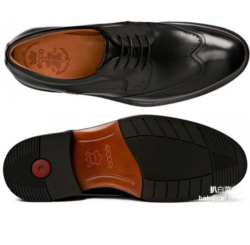 秒杀,ECCO 爱步 堪培拉 布洛克风格 男式高端正装鞋9.96,到手¥1019