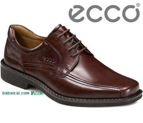 ECCO 爱步 Seattle 西雅图系列 系带正装皮鞋（原价$179.95，现2色均6.3折降至$112.49），公码7折后实付$78.74