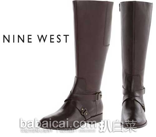 Nine West玖熙 女士真皮长靴（原价$169，现$65），公码7折后实付$45.5