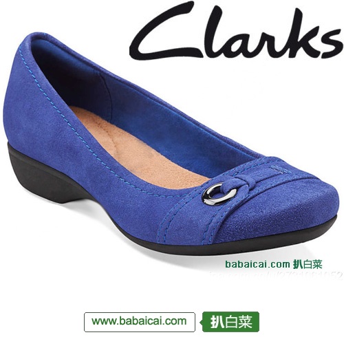 Clarks Propose 其乐经典浅口小圆头鞋休闲女鞋(原价$85，现5.7折)，公码7.5折后$36.33，
