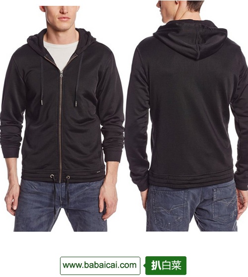 DIESEL 迪赛 男士休闲连帽卫衣 3折 $69.37