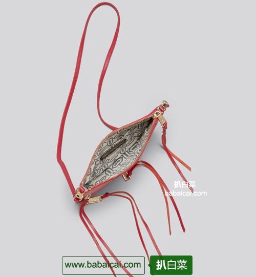 补货,Rebecca Minkoff 瑞贝卡明可夫 女士真皮拉链斜挎包 4.7折