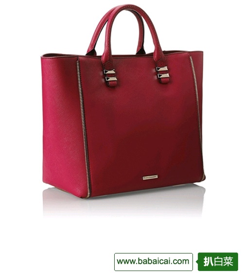 Rebecca Minkoff Mini Perry Tote 紫红色女士挎包 3.75，