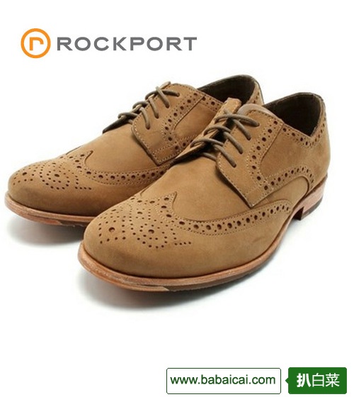 Rockport 乐步 男士烤花边牛津鞋 3.3折 $48.25