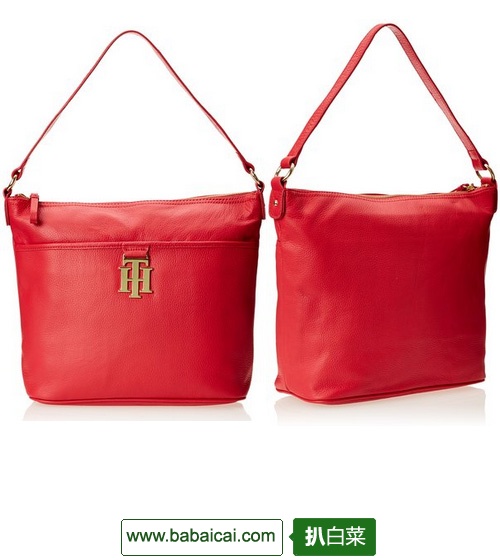 TOMMY HILFIGER 汤米希尔费格 女士真皮斜跨包 $43.75