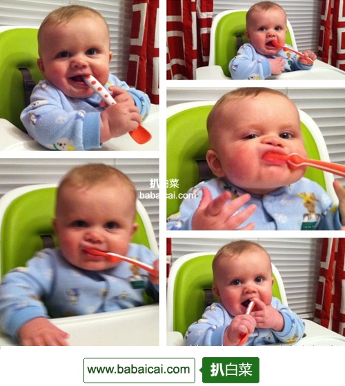 Nuk Gerber 嘉宝 婴儿彩色软头训练勺(不含BPA)*5把装jpg.97