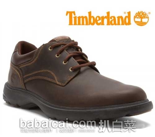 Timberland 天木兰 男士防水休闲牛皮鞋（原价$90.00，现$59.56），公码7折后实付$41.69