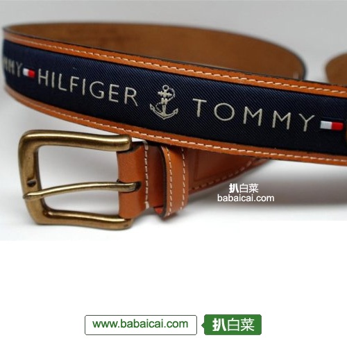 TOMMY HILFIGER汤米希尔费格 男士 皮带 双色拼接设计.99,可满公码再8折,国内531起