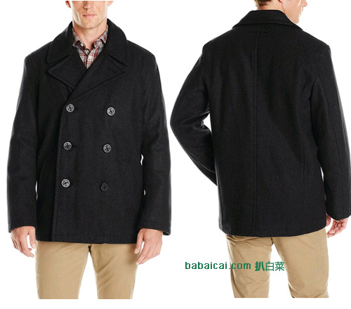 Tommy Hilfiger汤米希尔费格 男士羊毛混纺外套（原价$265，现限时特价3色均2.8折）售价$74.99