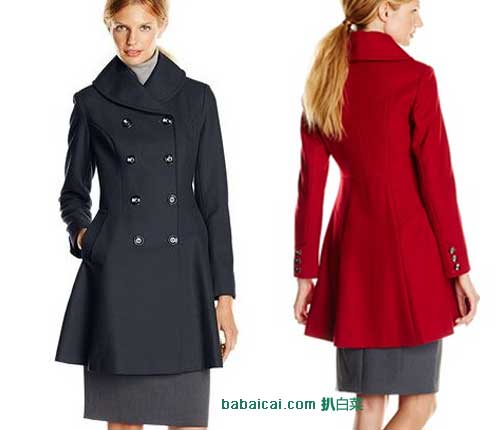 Via Spiga 女士长款双排扣羊毛混纺大衣.3(原价0,现特价至9),公码七折后实付83.3