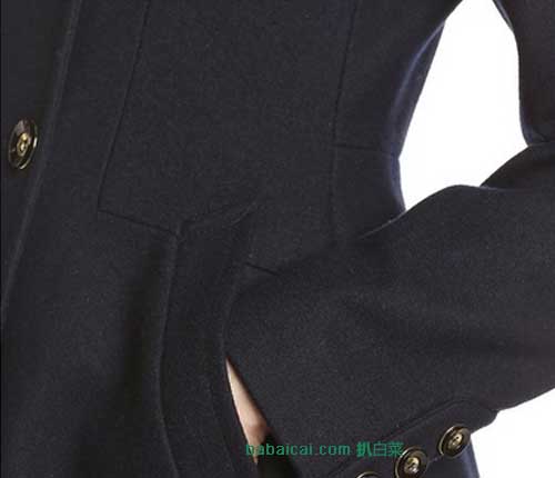 Via Spiga 女士长款双排扣羊毛混纺大衣.3(原价0,现特价至9),公码七折后实付83.3