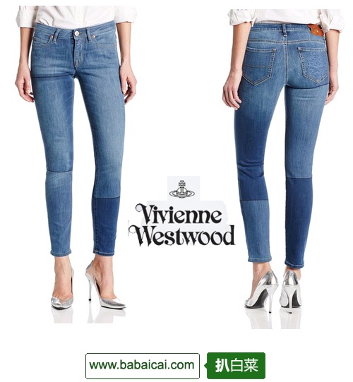 Vivienne Westwood Anglomania 西太后 女式弹力修身牛仔裤原价$245，现3.2折