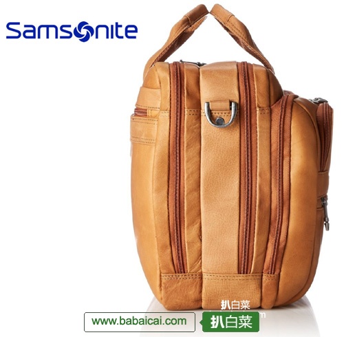 Samsonite 新秀丽 16英寸真皮公文包 (原价0，现2色均4.8折)公码8折后0.53，2色可选