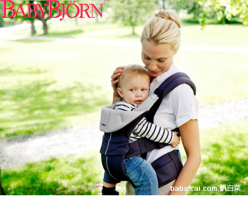 BABYBJORN 经典款婴儿背带，100%有机棉(原价$89.95，现5.1折)$45.99