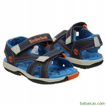 历史新低！童鞋踢不烂！Timberland天木兰疯狂河流男童凉鞋$21.00 鞋服8折$16.8！