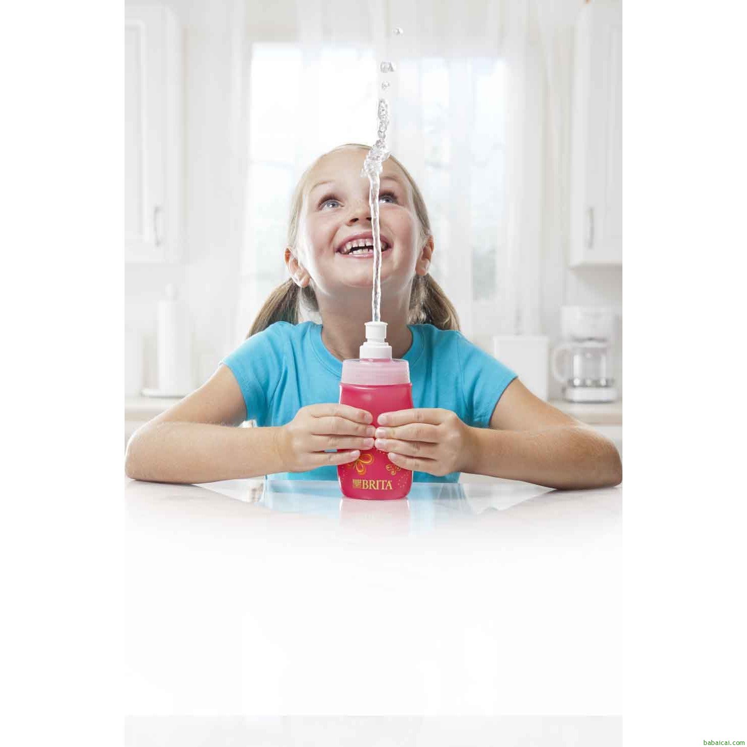 碧然德brita儿童运动滤水壶380ml含1个滤芯特价$6.38 30%额外coupon后$4.47