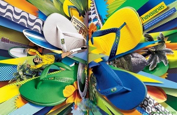 Havaianas 哈瓦那国旗系列男款经典人字拖$14.12  还可鞋服8折