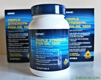 GNC健安喜1500mg三倍浓缩鱼油60粒原价$26.99 特价$9.99 加入购物车可见！