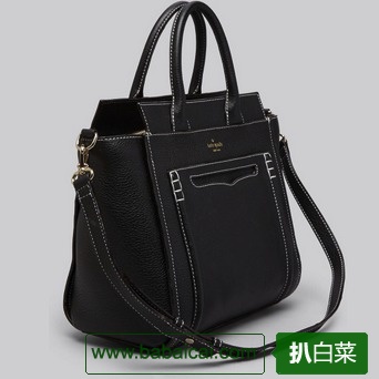 补货和史低价！Kate Spade真皮笑脸单肩包5折特价$182.79 鞋服8折后$146 到手1005