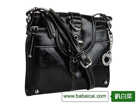 经典大方！Nine West 玖熙女士时尚亮皮单肩斜挎包特价$24.53