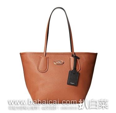 COACH蔻驰时尚压花真皮女士单肩包托特包原价$295 现$177.99 公码9折$160.19 到手￥1170，国内￥2942