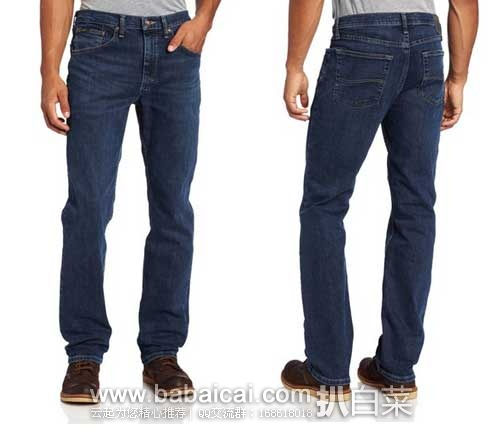 LEE 李牌 Premium系列 男士经典直筒纯棉牛仔裤（原价$58，现4.4折$25.59），公码8折后实付$20.47