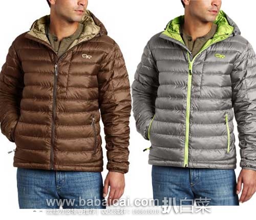 Outdoor Research  Men’s Transcendent Hoodie男士轻量蓬鹅绒羽绒服（原价$199.00，现139.3），下单75折后实付 $104.48