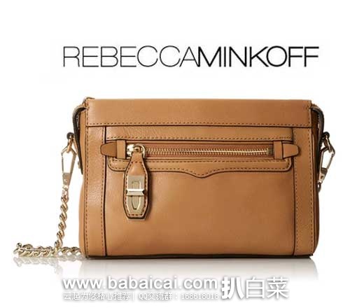 Rebecca Minkoff 瑞贝卡明可弗 MINI Crosby 女士经典真皮单肩包(原价$195，现$124.31),公码8折后实付