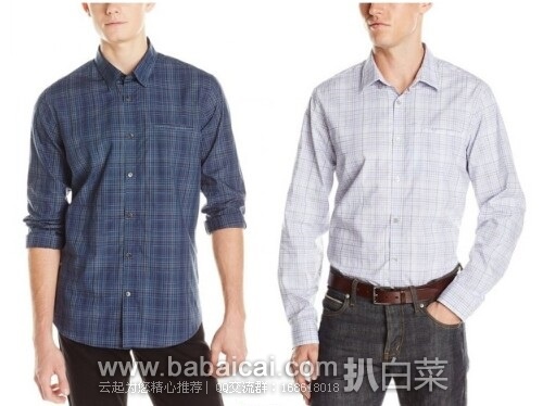 Calvin Klein 男士纯棉衬衫原价$80 现历史低价$21.99