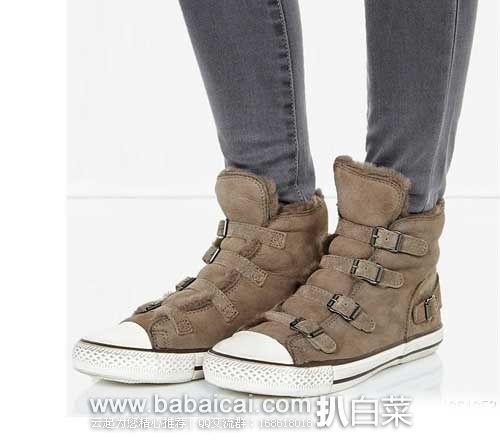 ASH 艾熙 Virginy 连毛羊皮时尚保暖休闲女鞋，原价$250，现5.4折售价$135.47