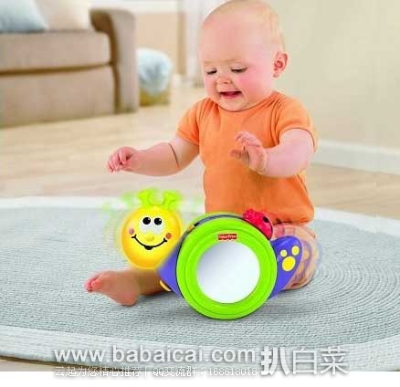 Fisher-Price 费雪 Crawl Along Snail 蜗牛爬行玩具 原价$17.99，现5折特价$8.98