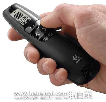 Logitech 罗技 R800 with Green Laser Pointer 专业无线演示器 原价$80，现售价$39.99