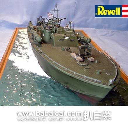 Revell 利华 肯尼迪号PT-109鱼雷快艇 1:72模型 原价$18.95，现7折售价$13.21