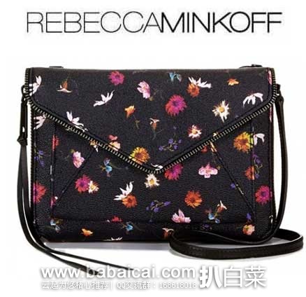 Rebecca Minkoff 女士 真皮 MINI经典信封款单肩包 原价$225，现售价$121.92