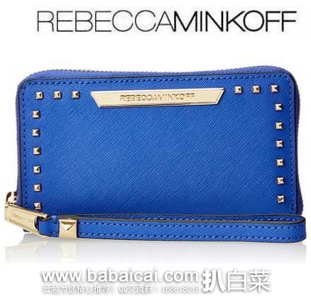 Rebecca Minkoff 真皮柳钉长款钱包 原价$125,现售价$59.95