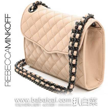 Rebecca Minkoff 瑞贝卡明可弗 女士真皮菱格纹小挎包 原价$195，现5折售价$97.74