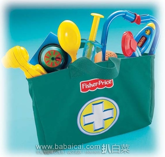 费雪 Fisher Price 医药箱/医疗工具包（过家家玩具）原价$16，现$11.03，参加费雪2件7折活动