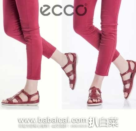 ECCO 爱步 Flash Huarache 闪耀系列 女士休闲凉鞋 原价$129.95，现3折售价$38.99