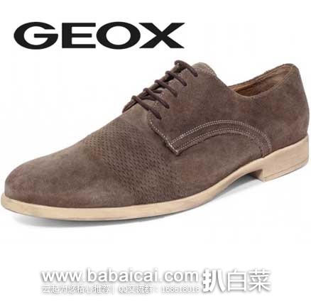 意大利 GEOX 健乐士 男士 5孔系带真皮经典牛津鞋 原价$160，现3.3折售价$53.25
