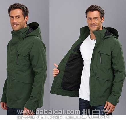 6PM:Marmot 土拨鼠 Southampton男士两层防水连帽夹克 原价$225，现4.5折售价$101.99